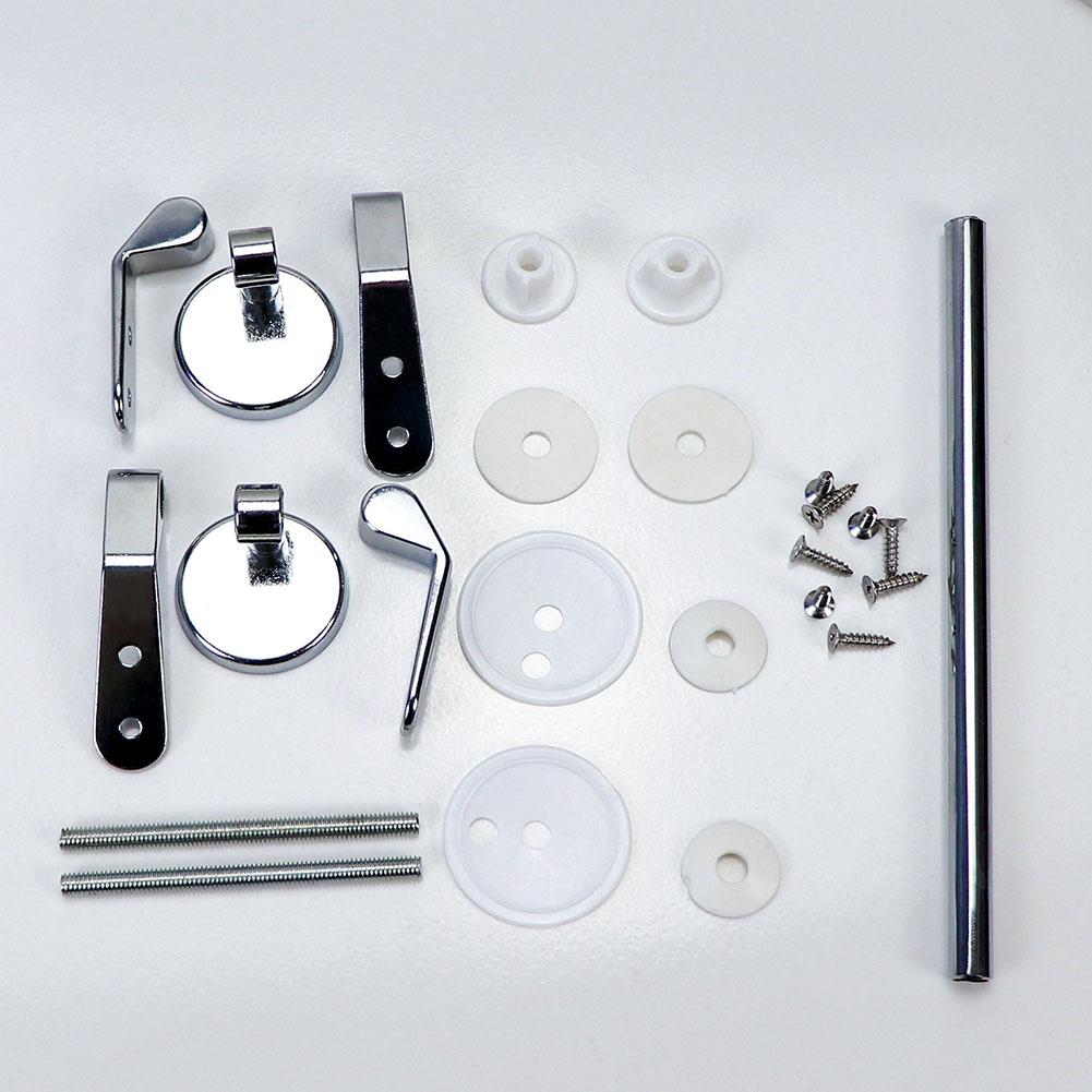 Toilet Seat Hinge Connecting Rod Bathroom Repair Replacement Hinge Kit Zinc Alloy Home Toilet Seats Mounting Accessory