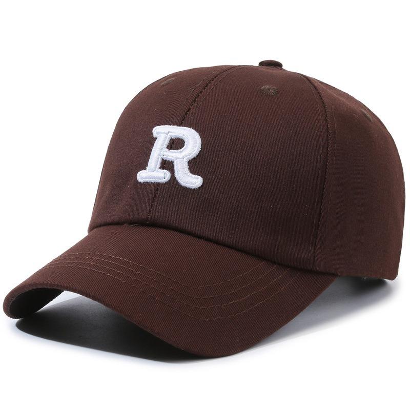 Letter Embroidered Baseball Cap, Casual Versatile Cap, Men's and Women's Outdoor Sunshade Curved Brim Hat