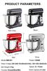 Biolomix Stand Mixer, 1200W DC Quiet Motor 6L Stainless Steel Bowl, 6+Pulse Speeds Electric Kitchen Mixer with LCD Timer, Dough Hook, Beater, Whisk