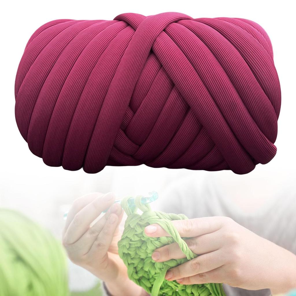 Cotton Polyester Chunky Yarn Bulky Chunky Yarn for Crochet Rug Making DIY