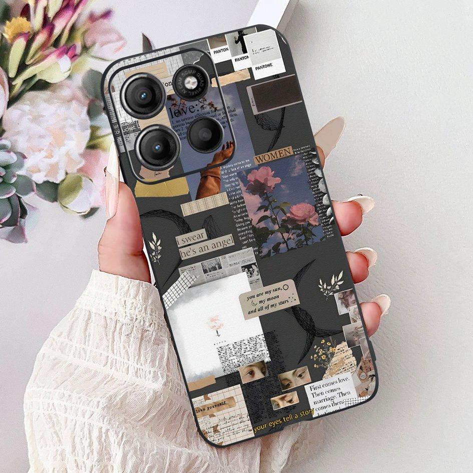 Silicone Case For Motorola Moto G15 G75 2024 Cover Cute Panda Lion Shockproof TPU Phone Cases For MotoG15 MotoG75 G 75 G 15 Etui