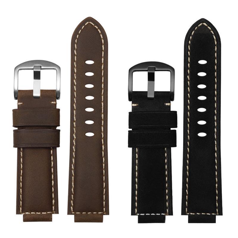 Für Casio kleine quadratische Uhr AE1200/1300/1000 SGW-500H/W218 A159 A158 A168 retro mattiertes Rindslederarmband echtes Lederarmband
