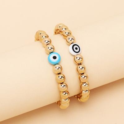 European and American New National Style Devil's Eye Beaded Bracelet Ins Fashion Jewelry Niche Design