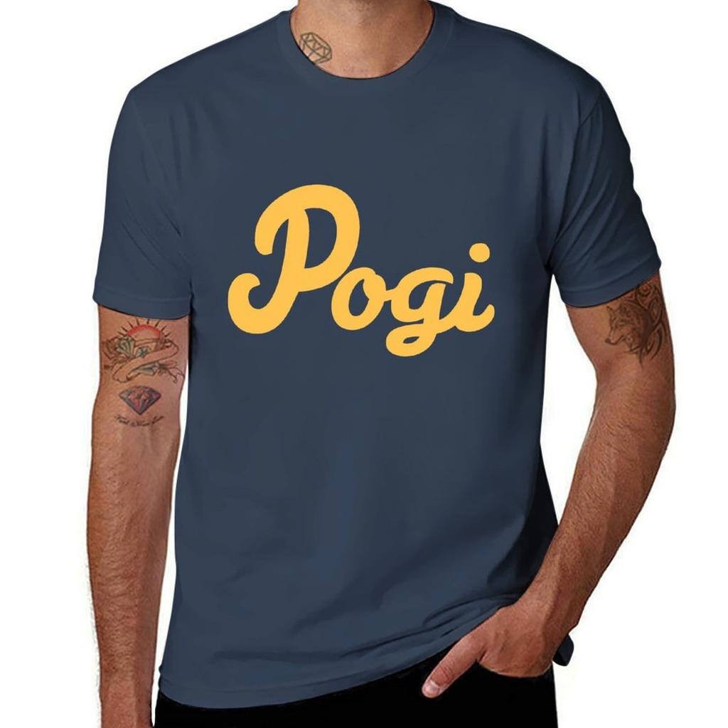 Yellow Pogi Tshirt Fashion Print Casual Short Sleeve Tshirt