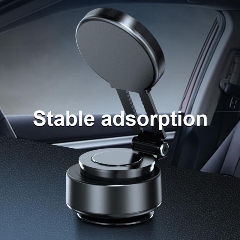 Phone Holder Bracket Stand Rack 360 Degree Rotation Powerful Magnets for Car Mount Strong Grip Vacuum Suction Attachment