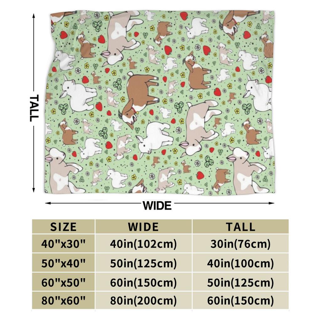Ziegen Personalisiertes Warmes Geschenk Eine UltraWeiche Mikrofaserdecke