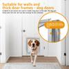 Aluminum Alloy Pet Door Flap Magnetic Suitable Walls Thick 11-22CM Dog Door Free Entry Exit Two Way Cat Doors Safety Double Lid