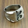 Punk US Size 7-15# 316L Stainless Steel Number 13 Letter Biker Ring Jewelry