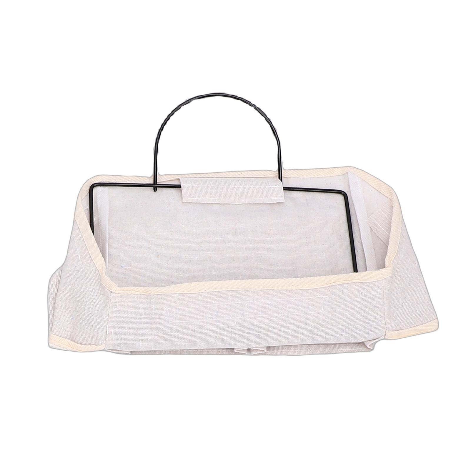 

2pcs Wall Hanging Storage Bag Water Proof Closet Linen Fabric s with Hooks for Living Room Bedroom Bathroom Kitchen