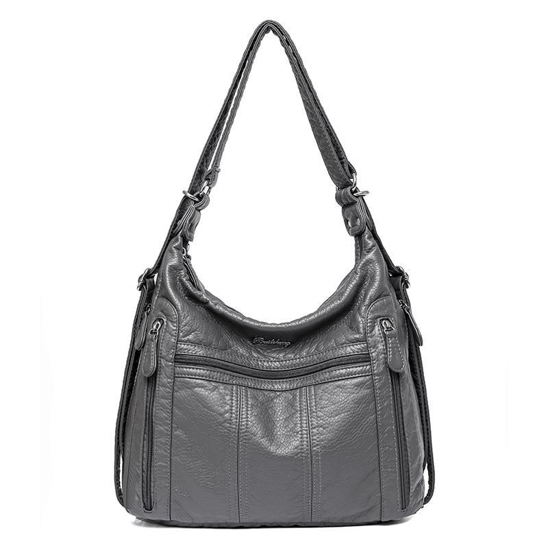 2025 New Large Capacity Middle Aged Women's Bag Multi Layer Lightweight Mother Bag Pu Leather Crossbody Bag Multifunction Shoulder Bag