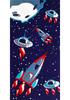 Beach Towel for Kids Velour Terry Blanket Throw for Swimming Bath Travel Camping and Picnic, Flamingo Lobster Octopus.