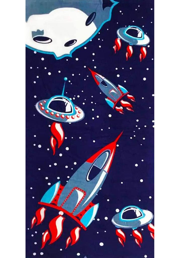 Beach Towel for Kids Velour Terry Blanket Throw for Swimming Bath Travel Camping and Picnic, Flamingo Lobster Octopus.