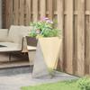 Plant Pot Silver 50 X 50 X 75 Cm Stainless Steel