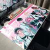 Comic Couple Cute Anime A-alien Stage Pattern Mouse Pads Anti-slip Locking Edge Thickened Desktop Mats Large Comfort Gaming Rugs