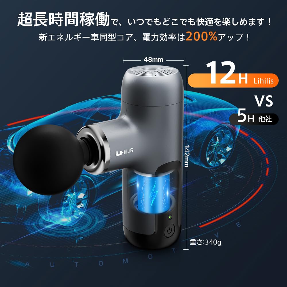 Fascia Release Gun Neueste Aktion Lihilis Handy AI Auto-Modus 6 Stufen Starke Vibration 340 g Ultraleicht Schnellladung 4000 mAh Hohe Kapazität Verwendung für