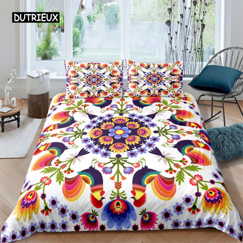 Kylling Sengetøy Sett Queen Gårdshus Dyr Dynetrekk Høne Hane Kylling Dynetrekk For Jenter Tenåringer Kvinner Soveromsdekor