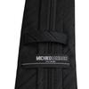 [Michiko London] One-touch tie, black, striped, regular size, 8cm wide end, no tying required, formal wear, funeral, memorial service, polyester,