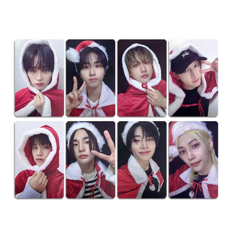 8Pcs Straykids Korean Boy Band Ablaum Lomo Cards Skzoo Album Cards, Christmas Cards, Assorted Cards For Kids Good Gift