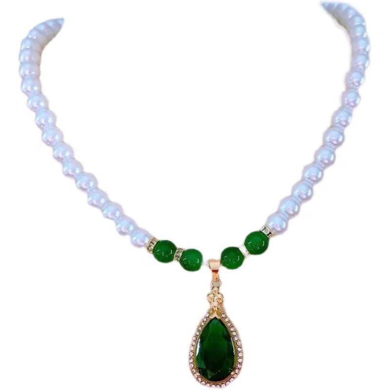 Synthetic Imitation Pearl Women'S Necklace Mother'S Day Gift Pearl Necklace For Mother Elders Temperament Versatile Jewelry Necklace