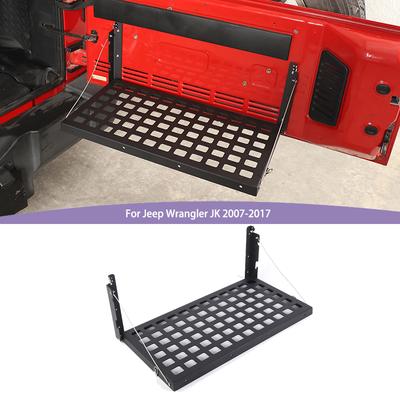 Metal Gövde Bagaj Kapağı Kargo Depolama Rafı Katlanabilir Raf Jeep Wrangler JK 2007-2017 İç Aksesuarlar