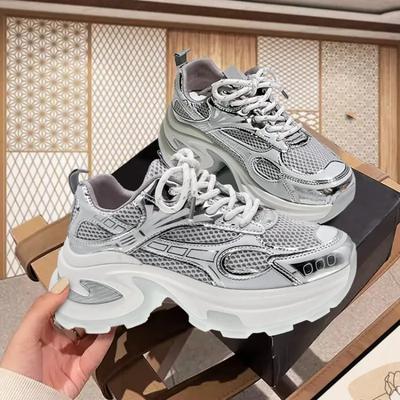 Γυναικεία αθλητικά παπούτσια, νέες τάσεις, φθινόπωρο, αναπνεύσιμα, casual, ογκώδη αθλητικά παπούτσια με κορδόνια, βουλκανισμένα παπούτσια, γυναικεία πλατφόρμα, Γυναικεία παπούτσια
