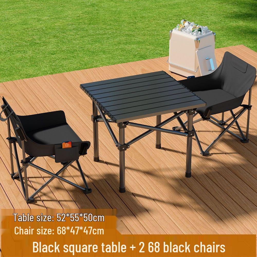 Portable Folding Table and Chairs Set for Outdoor Camping and Picnics
