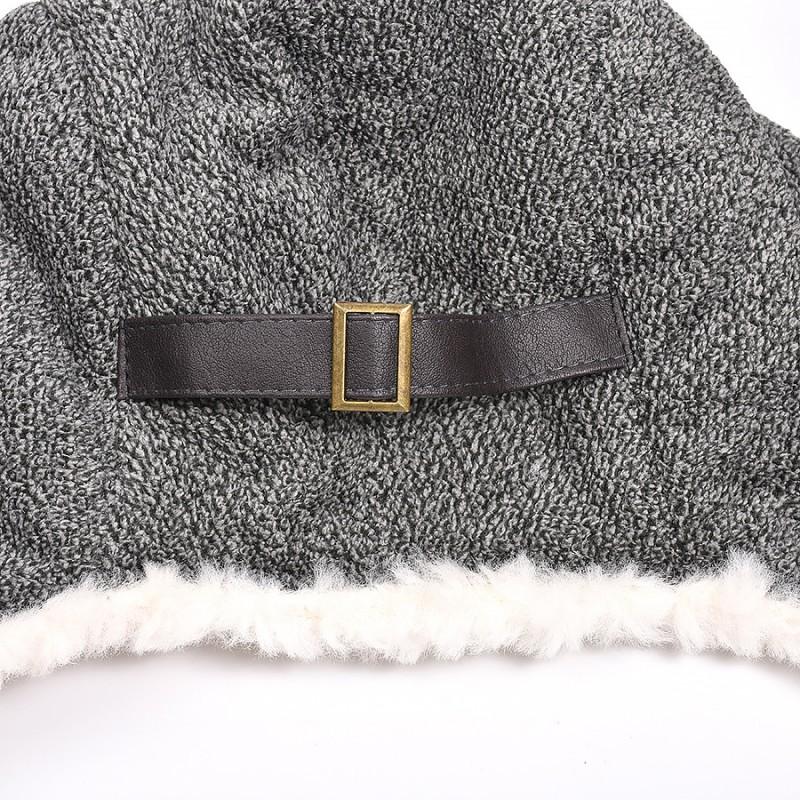 Unisex Winter Warm Hat With Ear Protection Windproof Outdoor Cycling Beanie Gray Orange Khaki Green