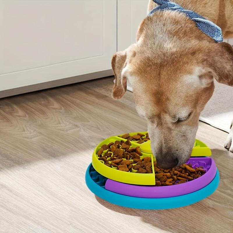 1Pc Brinquedo de quebra-cabeça interativo para cães - brinquedos de mastigar para alimentação lenta, aumento do QI do filhote, dispensador de comida, jogo de treinamento para animais de estimação para gatos e cães