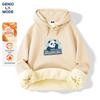 GENIOLAMODE Men's Loose Fit Fleece Lined Hooded Sweatshirt