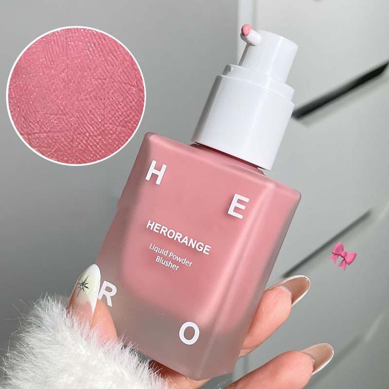 Herorange 4Colors Liquid Blush Pressed Blush Moisturizing Color Enhancing Face Eyes Lips Women'S Makeup Create Rouge Blush Cream