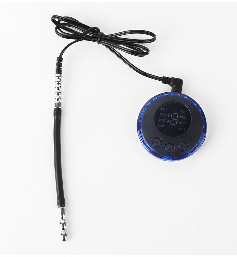 Vibrating Silicone Urethral Plug - Eye-Shaped, Wearable for Men