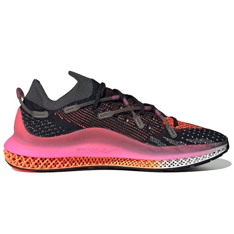 Adidas 4D Fusio Black Pink Unisex Sneakers Core-Black Grey-Six Dove-Grey FX6131