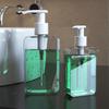 Square Lotion Bottles (200ml & 300ml) Leak-Proof Refillable Containers Plastic Pump Dispensers for Shampoo/Conditioner