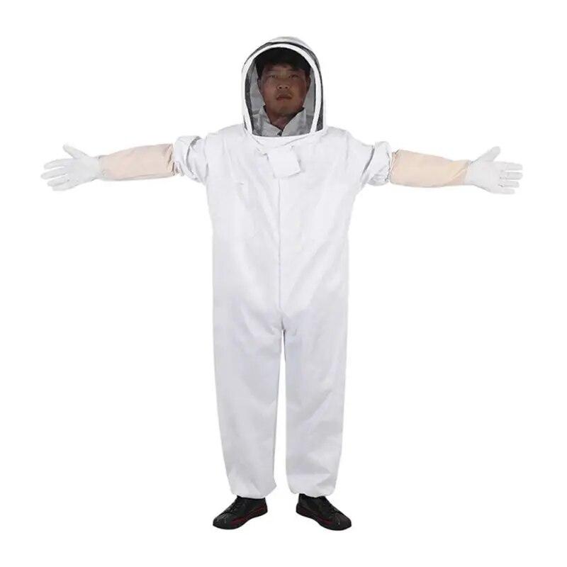 Professional Beekeeping Suit, (All-in-One, Gloves), Fencing Veil, Total Protection For Professional And Beginner