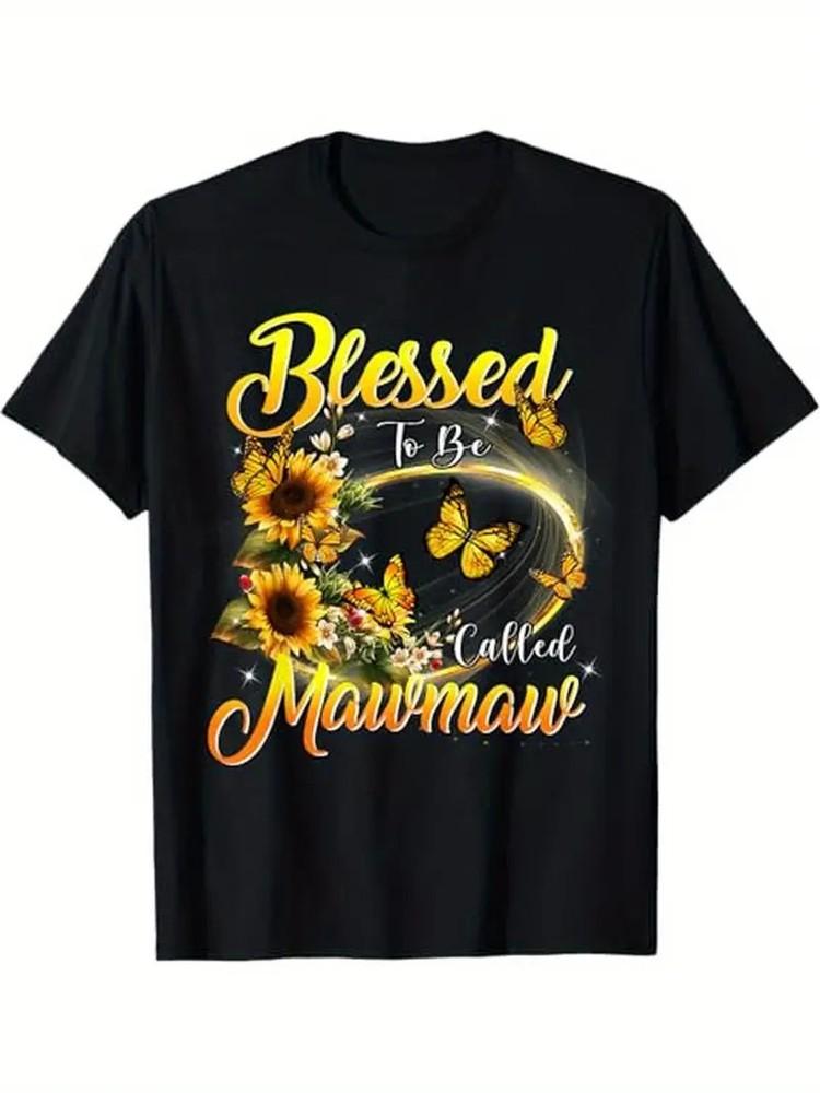 

Blessed to be called Mawmaw Shirt Sunflower Lovers Grandma T-Shirt 100% Cotton Unisex T-Shirt L