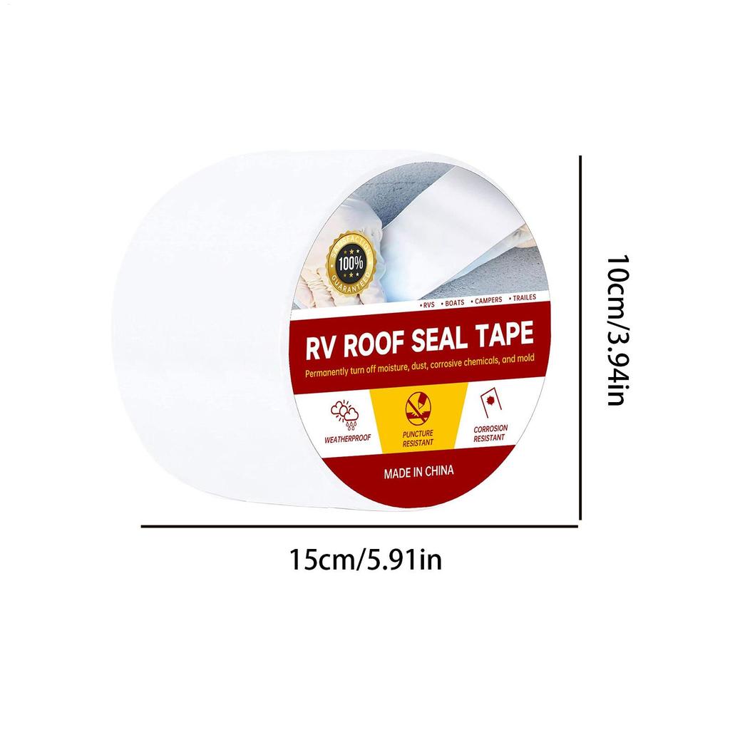 RV Sealant Tape Waterproof Camping Car Roofing Tape Weather-proof Sealing Strip Vehicle Leak Repair For RV Hatches Joints