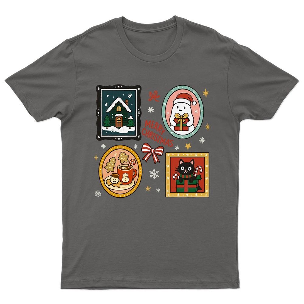 Merry Christmas Holiday Santa TShirt Unisex Gift Retro Seasonal Funny Xmas