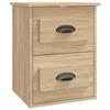 VidaXL Wall-mounted Bedside Table Sonoma Oak 41.5x36x53 Cm 816398