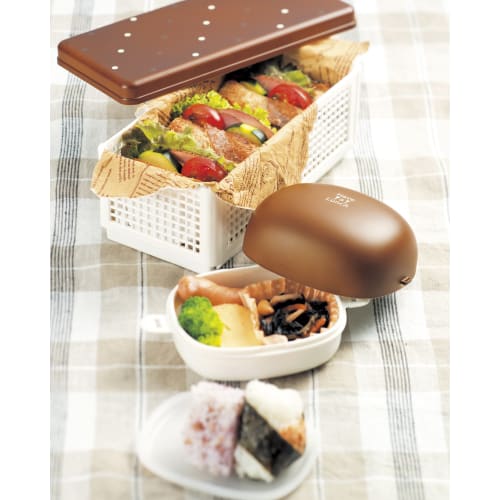 Miyamoto Sangyo Have a Lunch Lunch Bowl, Wood Navy with Dots, 4512951115543