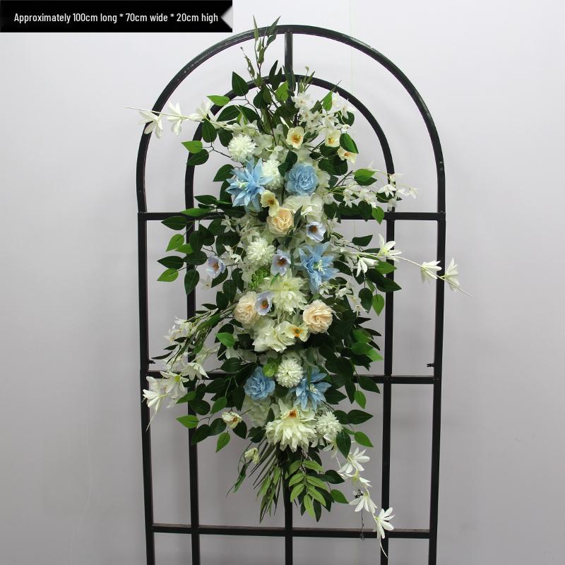 Blumen Kunstseide Blumenstreifen Set: Lange Hängegang-Anordnung & Hochzeitsaal-Dekor