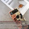 Vintage Gothic Night Flower Skull Head Print Phone Case for Samsung Galaxy Z Flip 7 Flip6 5 4 3 Folding Cover for Z Flip7 Flip5
