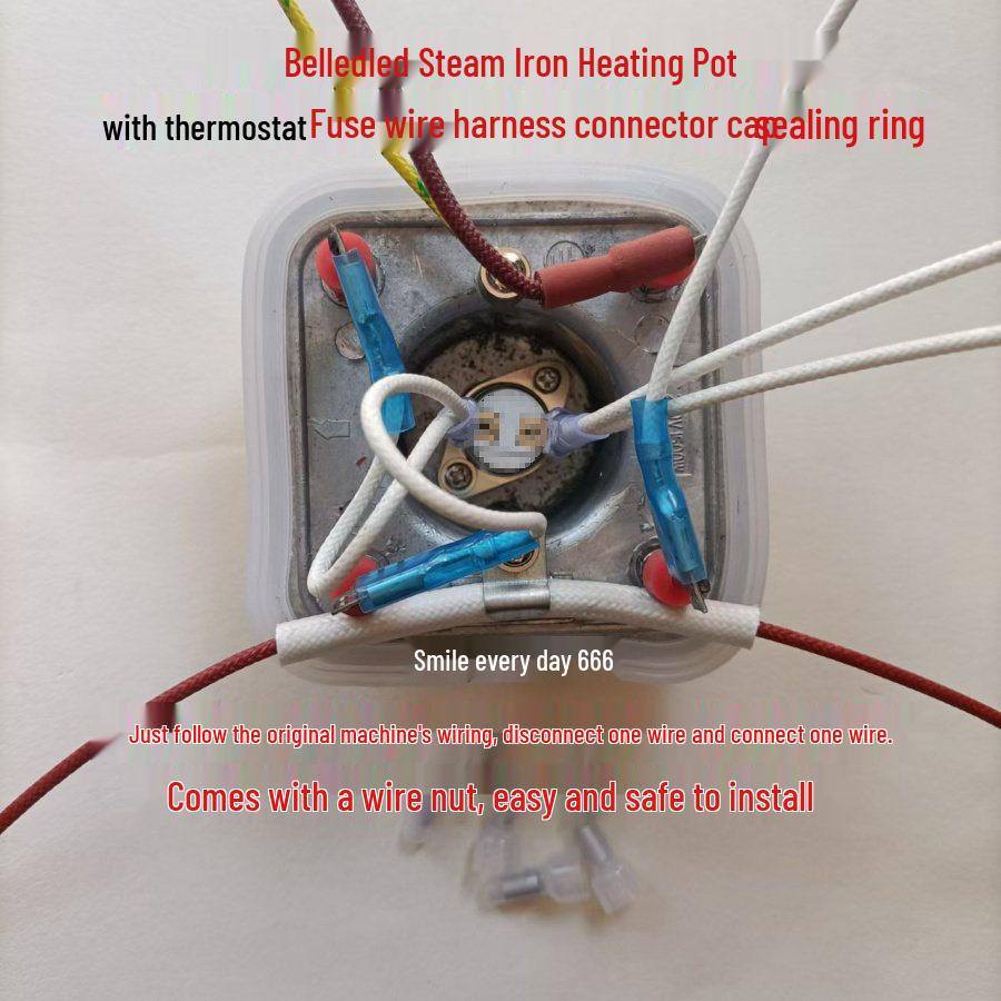 

BELLE DEER Garment Steamer Heating Element with Wire and Heating Pot for GS63, GS31, GS37, GS39 Models 0.8L or less