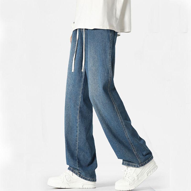 Men's Wide-Leg American Casual Jeans - 2025 Spring Collection