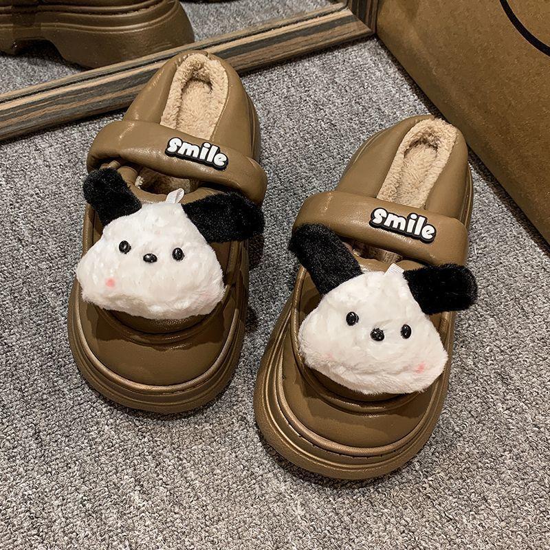 Fashion Versatile and Comfortable Bag Head Slippers Women's 2025 Autumn and Winter New Cute Cartoon Casual Wear Cool Slippers Women