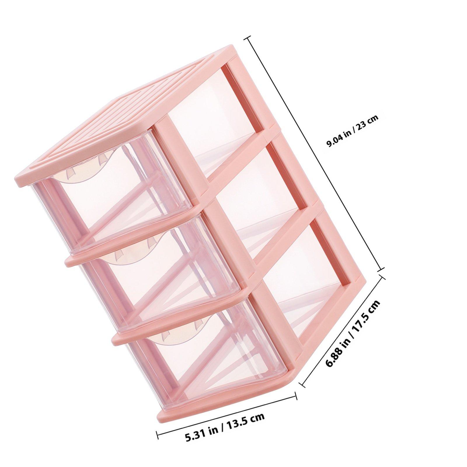 Прозрачный органайзер для косметики с ящиками, пластиковый контейнер