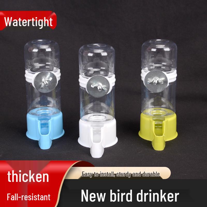 

Automatic Bird Water and Food Dispenser for Budgies and Mynas A8 White Base