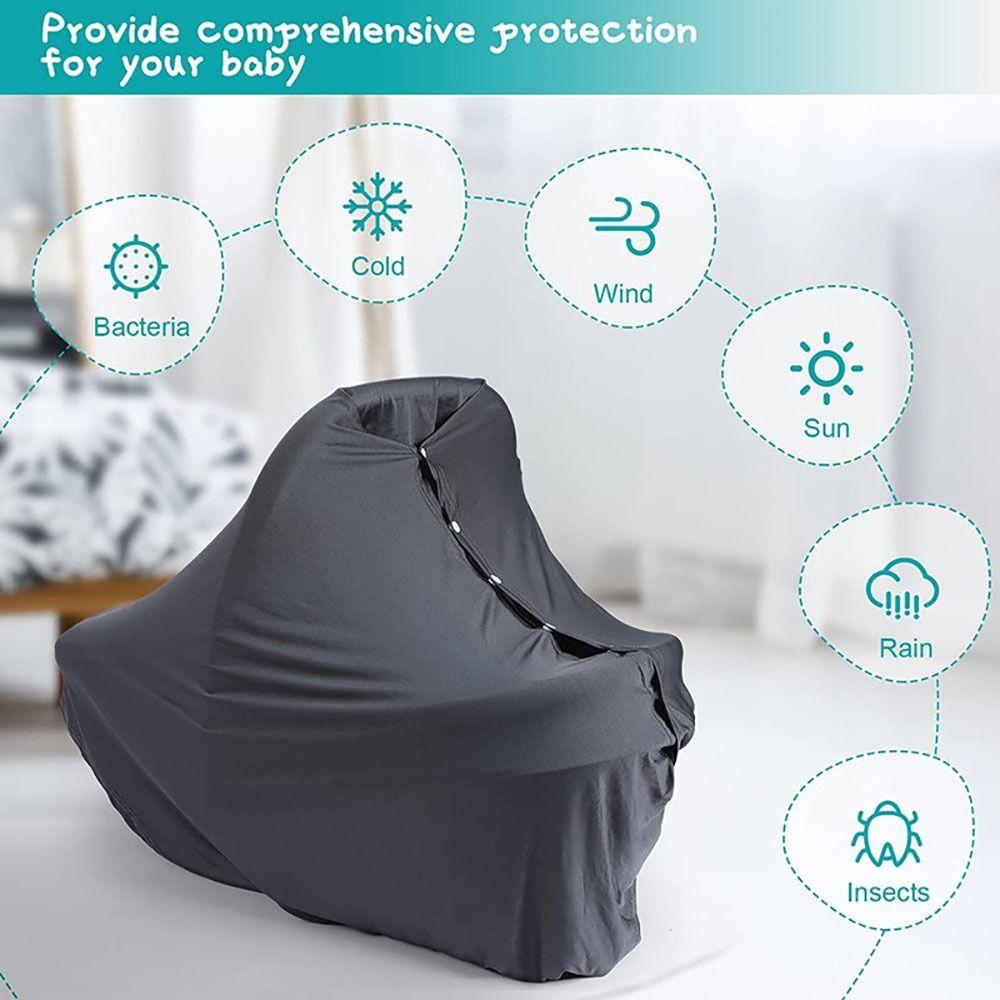 Solid Color Privacy Breastfeeding Shawl Muslin Fabric Baby Nursing Poncho Breastfeeding Cover