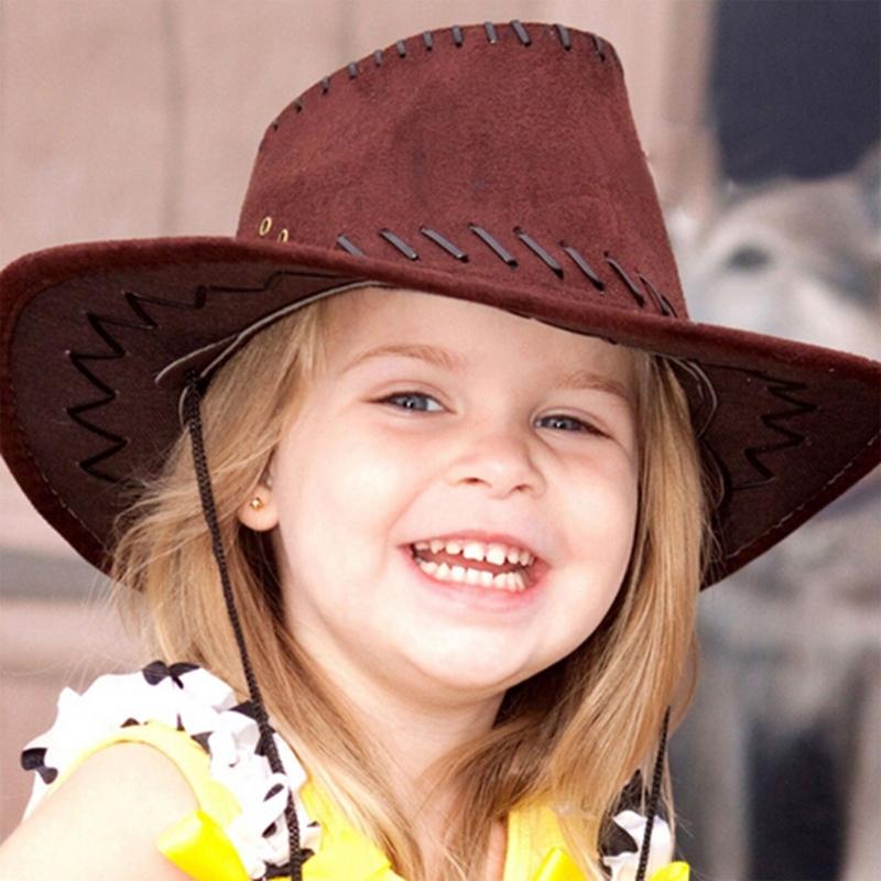 Fashion Simple Kids Cowboy Hat Western Child Cowgirl Hats Halloween & Birthday Costumes Accessories Holiday Decorations