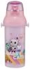Skater Children's Water Bottle, 480ml, Direct Drinking, Plastic, One-Touch Operation, Dishwasher Safe, Made in Japan, Gabby's Dollhouse Girl,