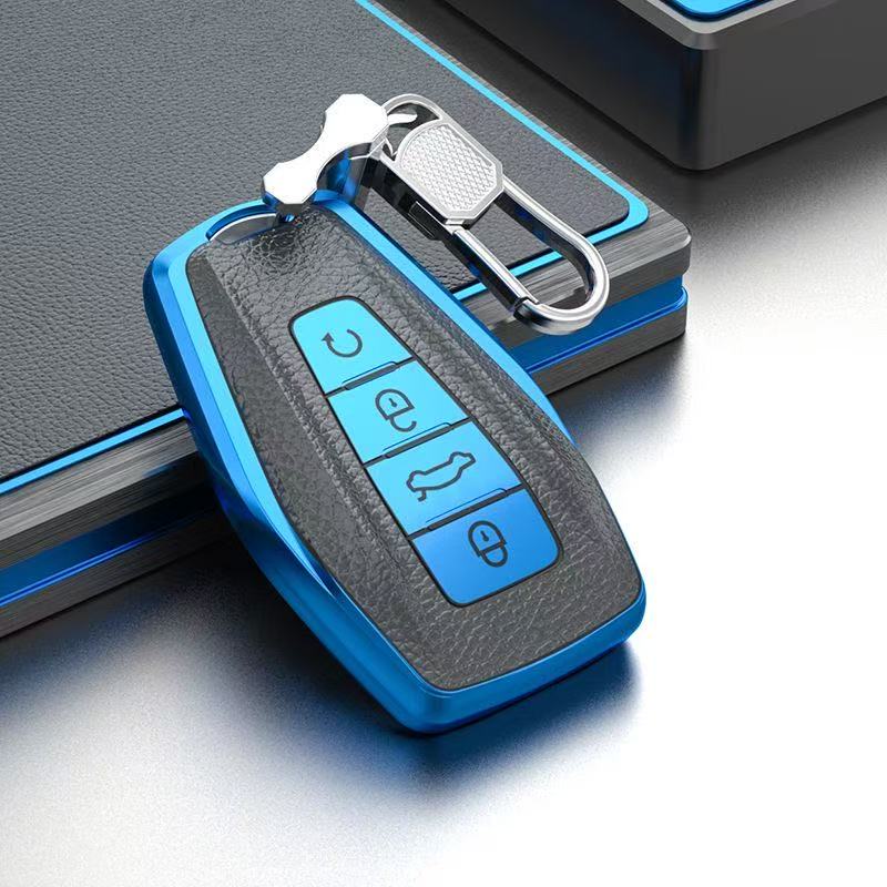 Auto Keyless Protector For Geely Emgrand Ex7 Global Hawk Gx7 Gs Coolray X6 X7 Atlas Boyue Preface Car Key Case Cover Holder